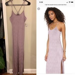 Free People Dusty Purple Maxi Slip Dress